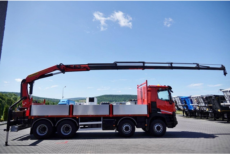 Renault C 430 / 8x4 / SKRZYNIOWY 7 M + HDS PALFINGER PK 2300-EH / WYSÓW - Flakbil, Kranbil: bild 5 Renault C 430 / 8x4 / SKRZYNIOWY 7 M + HDS PALFINGER PK 2300-EH / WYSÓW - Flakbil, Kranbil: bild 5