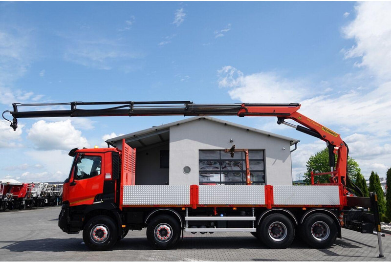 Renault C 430 / 8x4 / SKRZYNIOWY 7 M + HDS PALFINGER PK 24001-K C / WYSÓ - Flakbil, Kranbil: bild 4 Renault C 430 / 8x4 / SKRZYNIOWY 7 M + HDS PALFINGER PK 24001-K C / WYSÓ - Flakbil, Kranbil: bild 4