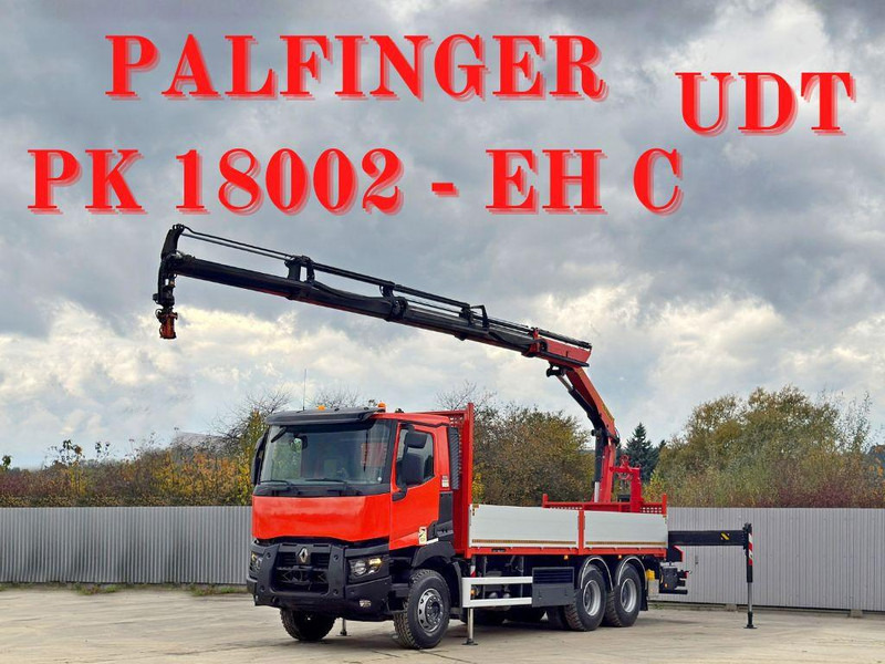 Renault C430 * PALFINGER PK 18002 - EHC + FUNK/ 6x4 - Flakbil, Kranbil: bild 3 Renault C430 * PALFINGER PK 18002 - EHC + FUNK/ 6x4 - Flakbil, Kranbil: bild 3
