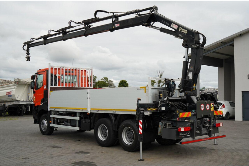 Renault K 380 / 6X4 / SKRZYNIOWY 6.2 M / + HDS HIAB 166 ES-4 / MAX UDŹWI - Flakbil, Kranbil: bild 3 Renault K 380 / 6X4 / SKRZYNIOWY 6.2 M / + HDS HIAB 166 ES-4 / MAX UDŹWI - Flakbil, Kranbil: bild 3