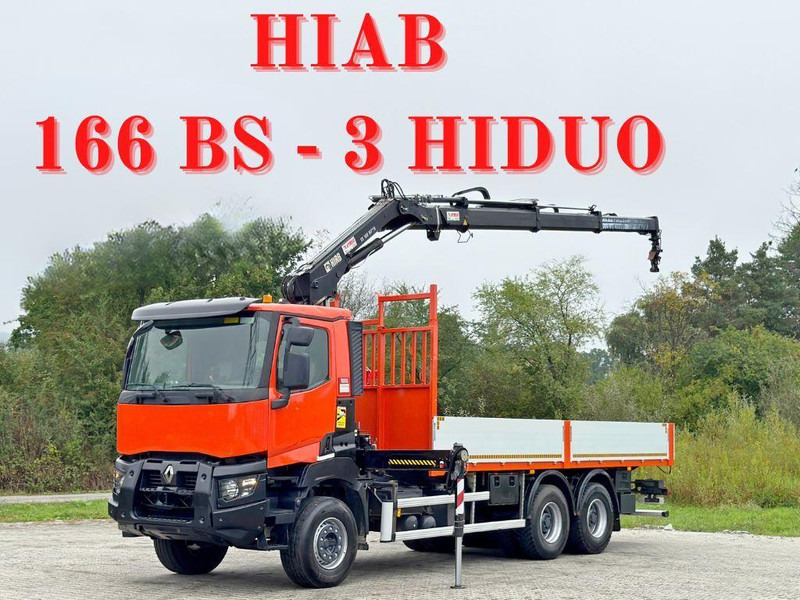Renault K 380 * HIAB 166 BS-3 HIDUO + FUNK* 6x4 - Tippbil lastbil, Kranbil: bild 1 Renault K 380 * HIAB 166 BS-3 HIDUO + FUNK* 6x4 - Tippbil lastbil, Kranbil: bild 1