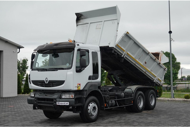 Renault KERAX 410 / 6x4 / WYWROTKA 3- STRONNA / 2X HYDROBURTA / HYDROK - Tippbil lastbil: bild 1 Renault KERAX 410 / 6x4 / WYWROTKA 3- STRONNA / 2X HYDROBURTA / HYDROK - Tippbil lastbil: bild 1