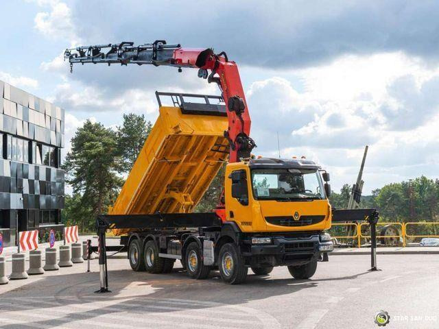 Renault KERAX 450 8x4 PALFINGER PK 60002 Crane Tipper - Tippbil lastbil, Kranbil: bild 4 Renault KERAX 450 8x4 PALFINGER PK 60002 Crane Tipper - Tippbil lastbil, Kranbil: bild 4