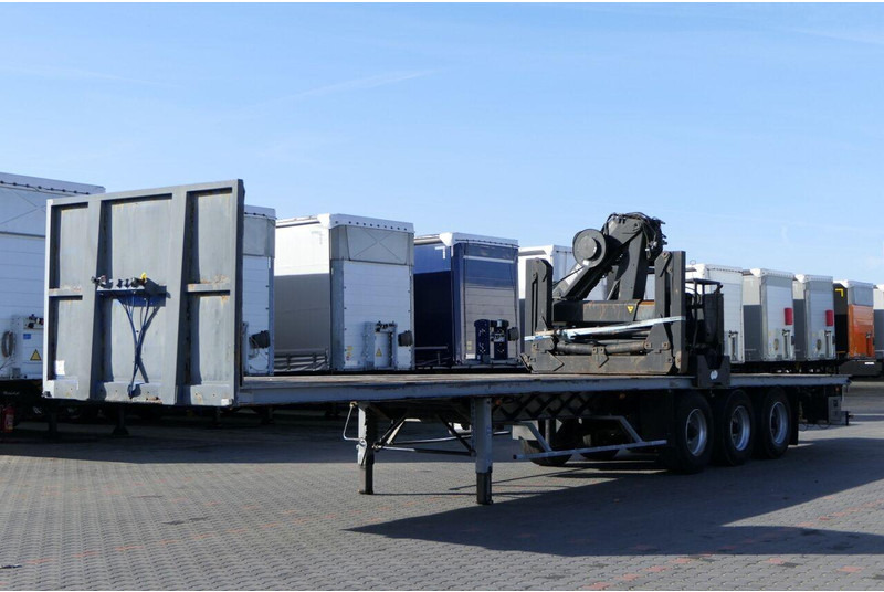 Samro NACZEPA PLATFORMA + HDS HIAB R 150 / DO BUDOWLANKI / PODŁOGA SZY - Flaktrailer: bild 1 Samro NACZEPA PLATFORMA + HDS HIAB R 150 / DO BUDOWLANKI / PODŁOGA SZY - Flaktrailer: bild 1