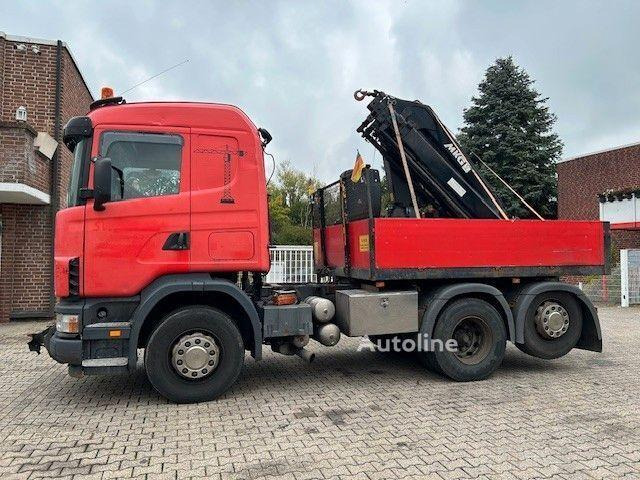 Scania 124 L 470 - Flatbed + crane - Flakbil, Kranbil: bild 1 Scania 124 L 470 - Flatbed + crane - Flakbil, Kranbil: bild 1