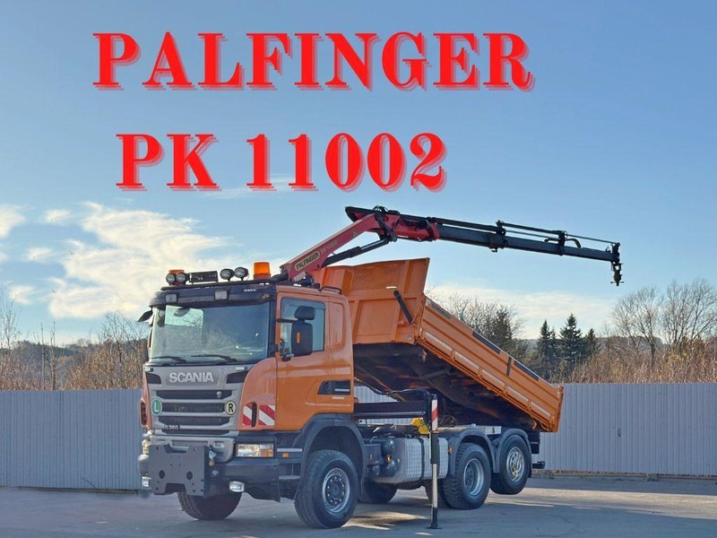 Scania G 360 * KIPPER 4,60m * PALFINGER PK 11002/ 4x4 - Tippbil lastbil, Kranbil: bild 1 Scania G 360 * KIPPER 4,60m * PALFINGER PK 11002/ 4x4 - Tippbil lastbil, Kranbil: bild 1