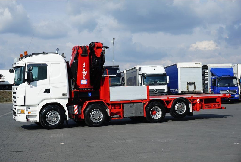 Scania G 480 / 8 X 2 / SKRZYNIOWY + HDS / HMF THOR - O K6 + JIB FJ 2000 - Flakbil, Kranbil: bild 4 Scania G 480 / 8 X 2 / SKRZYNIOWY + HDS / HMF THOR - O K6 + JIB FJ 2000 - Flakbil, Kranbil: bild 4