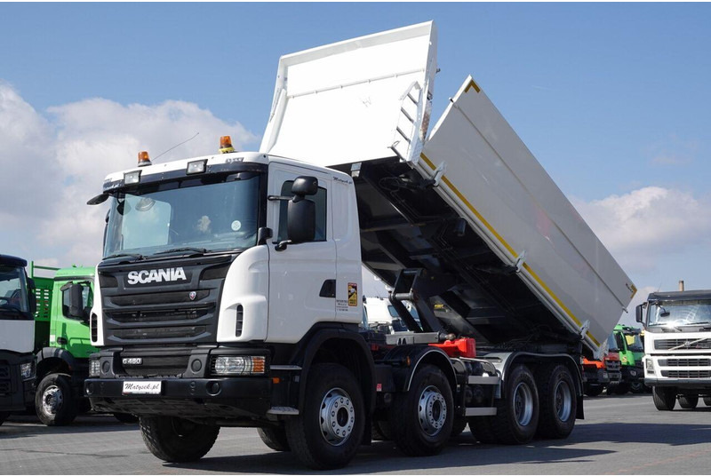 Scania G 480 / 8x4 / WYWROTKA / HYDROBURTA / BORDMATIC / MANUAL - Tippbil lastbil: bild 1 Scania G 480 / 8x4 / WYWROTKA / HYDROBURTA / BORDMATIC / MANUAL - Tippbil lastbil: bild 1