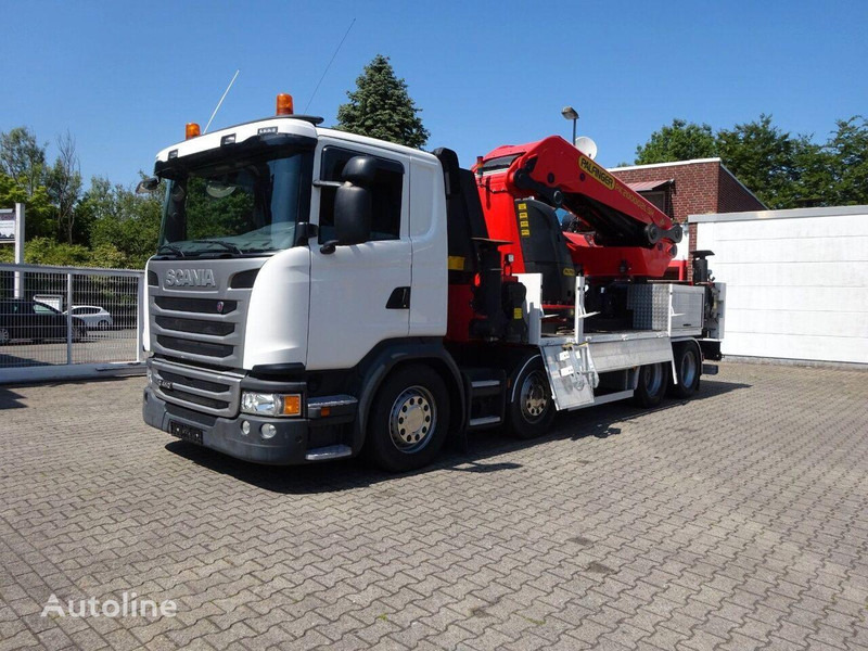 Scania G410 - Flatbed+crane - Flakbil, Kranbil: bild 1 Scania G410 - Flatbed+crane - Flakbil, Kranbil: bild 1
