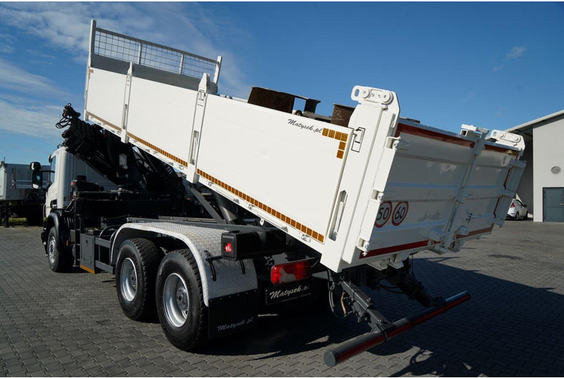 Scania P 410 / 6x4 / WYWROTKA - 6 M + HDS HIAB XS 211 / STEROWANIE RADI - Tippbil lastbil, Kranbil: bild 2 Scania P 410 / 6x4 / WYWROTKA - 6 M + HDS HIAB XS 211 / STEROWANIE RADI - Tippbil lastbil, Kranbil: bild 2