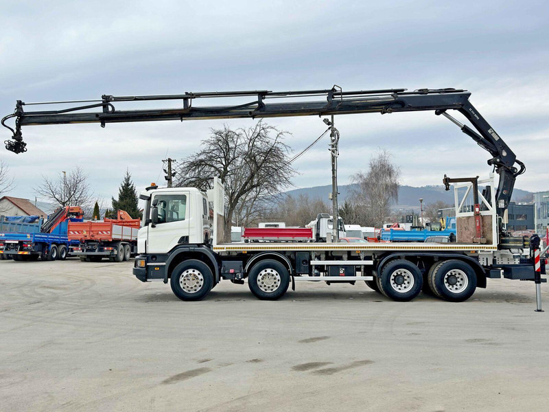 Scania P 410*PLATFORM 7,00m*HIAB 244 E-5 HIPRO+FUNK/8x4 - Flakbil, Kranbil: bild 5 Scania P 410*PLATFORM 7,00m*HIAB 244 E-5 HIPRO+FUNK/8x4 - Flakbil, Kranbil: bild 5
