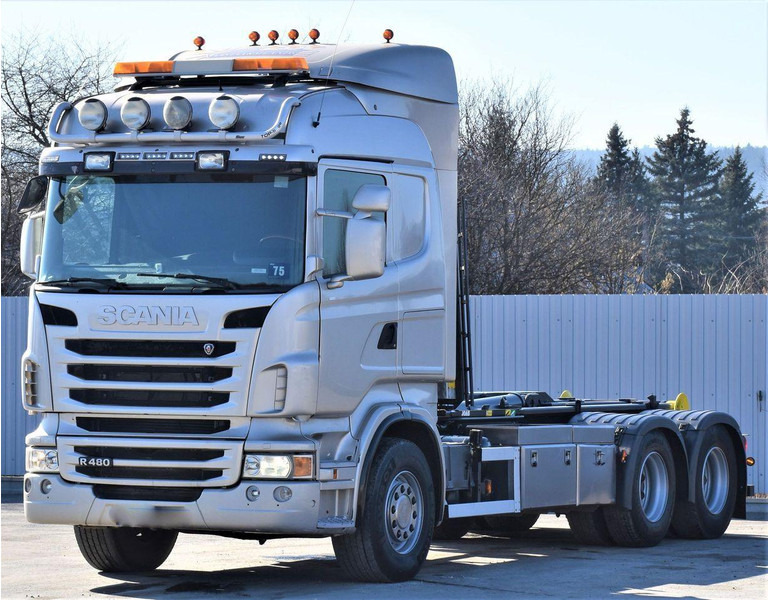Scania R 480 Abrollkipper * 6x4 * Top Zustand ! - Lastväxlare lastbil: bild 4 Scania R 480 Abrollkipper * 6x4 * Top Zustand ! - Lastväxlare lastbil: bild 4