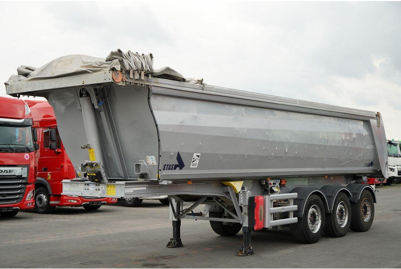 Stas WYWROTKA / 26m3 / ALUMINIOWA / OŚ PONOSZONA / SKRĘTNA / OSIE SA - Tippbil semitrailer: bild 3 Stas WYWROTKA / 26m3 / ALUMINIOWA / OŚ PONOSZONA / SKRĘTNA / OSIE SA - Tippbil semitrailer: bild 3