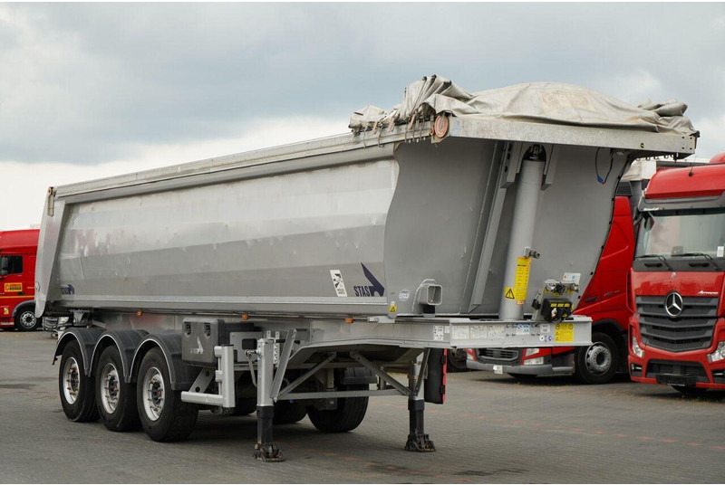 Stas WYWROTKA / 26m3 / ALUMINIOWA / OŚ PONOSZONA / SKRĘTNA / OSIE SA - Tippbil semitrailer: bild 1 Stas WYWROTKA / 26m3 / ALUMINIOWA / OŚ PONOSZONA / SKRĘTNA / OSIE SA - Tippbil semitrailer: bild 1
