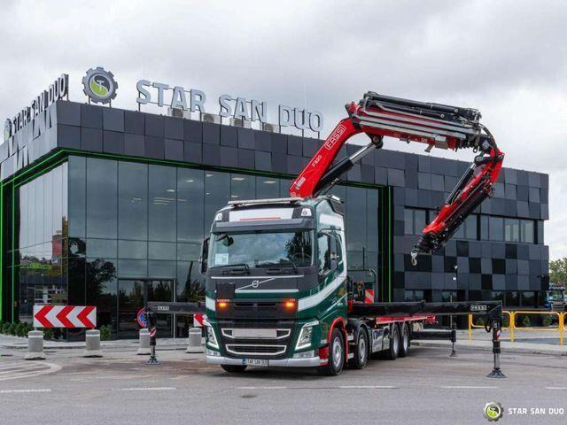 Volvo FH 510 8x4 FASSI F820 RA2.26 Fly Jib Crane Kran - Flakbil, Kranbil: bild 3 Volvo FH 510 8x4 FASSI F820 RA2.26 Fly Jib Crane Kran - Flakbil, Kranbil: bild 3