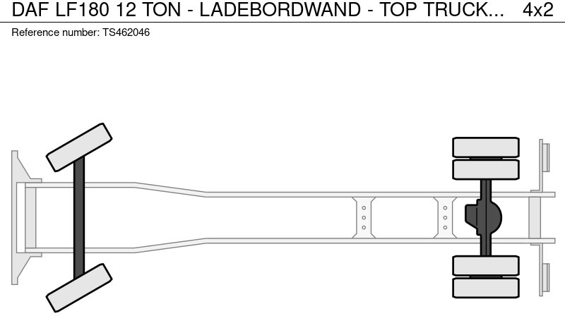 Lastbil med skåp DAF LF180 12 TON - LADEBORDWAND - TOP TRUCK: bild 13