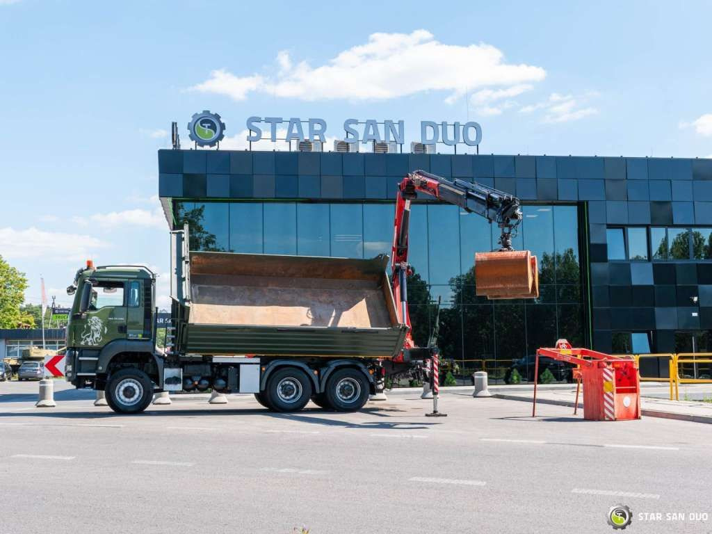 MAN  TGS 35.480 PALFINGER PK 20002 HDS Grapple Tippe - Kranbil: bild 1 MAN  TGS 35.480 PALFINGER PK 20002 HDS Grapple Tippe - Kranbil: bild 1