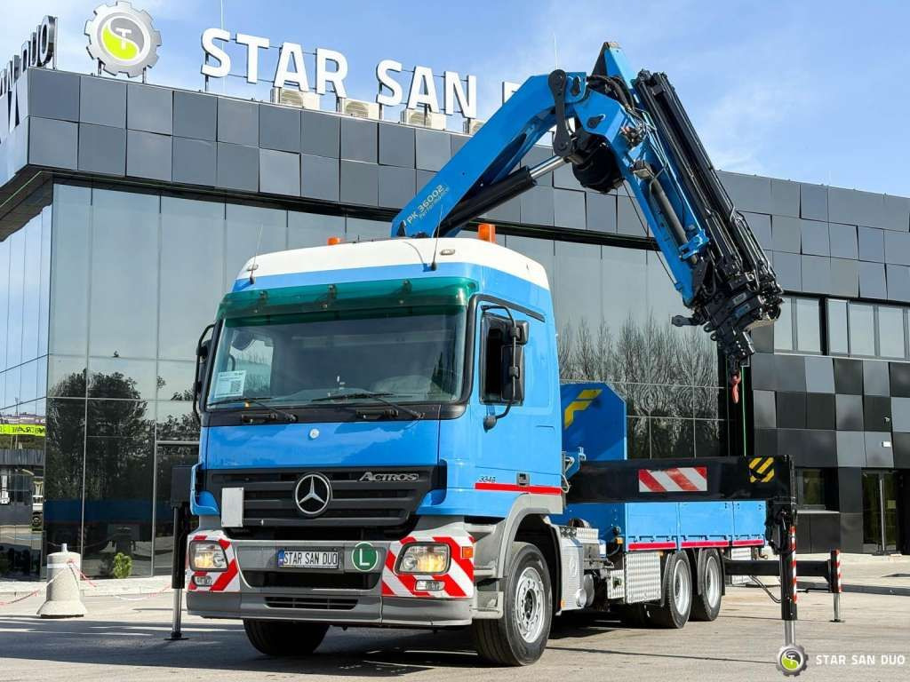 Mercedes-Benz ACTROS 2646L 6x4 PALFINGER 36002 Euro 5 Winch - Kranbil: bild 1 Mercedes-Benz ACTROS 2646L 6x4 PALFINGER 36002 Euro 5 Winch - Kranbil: bild 1