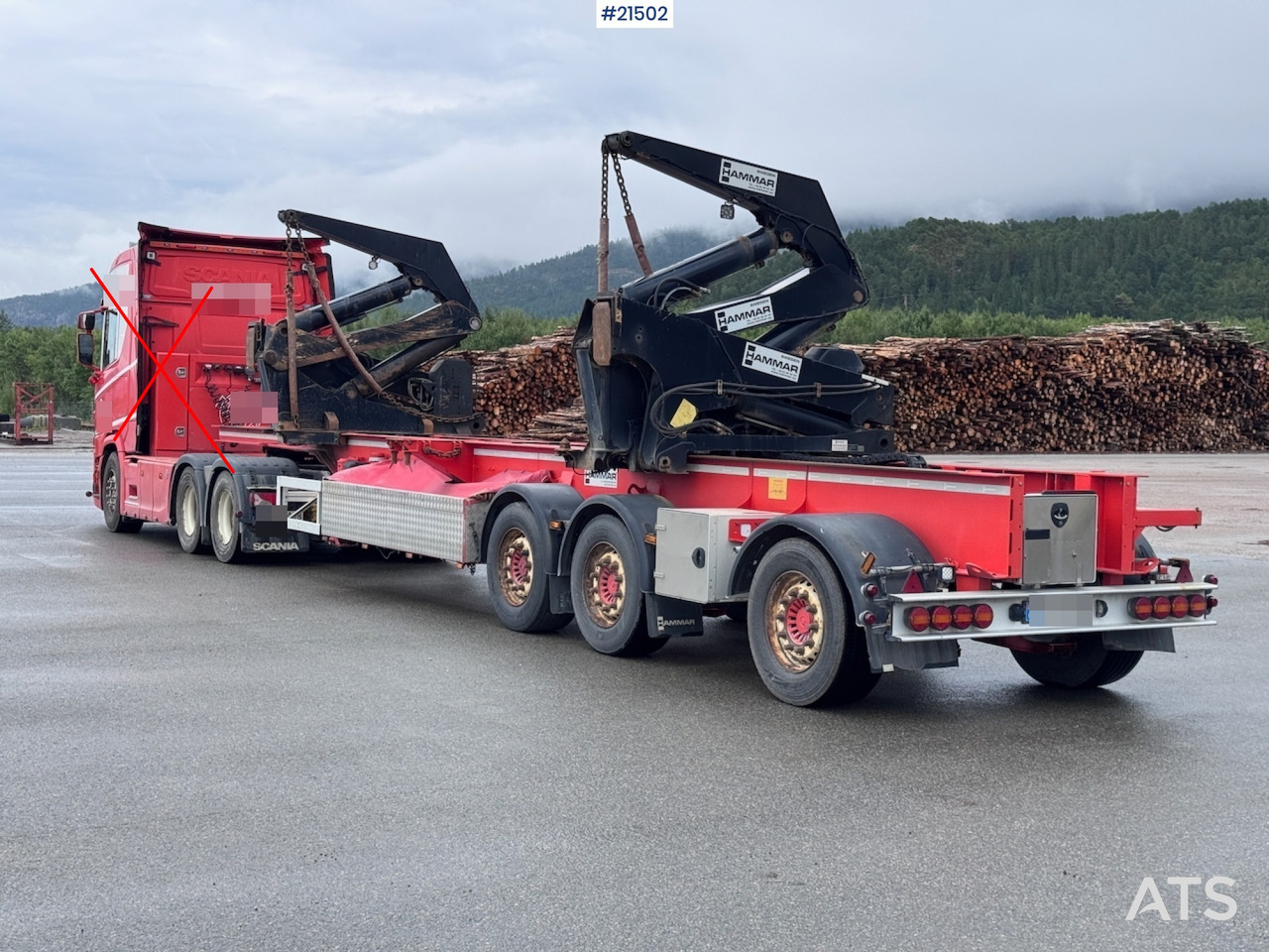Hammar 195 S Sidelaster - Chassi semitrailer: bild 3 Hammar 195 S Sidelaster - Chassi semitrailer: bild 3