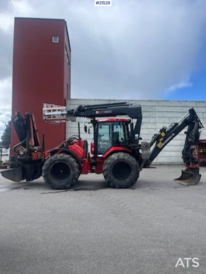 Huddig 1260C Traktorgraver m/ Palfinger kran, Lift, rototilt og skuffe - Grävlastare: bild 2 Huddig 1260C Traktorgraver m/ Palfinger kran, Lift, rototilt og skuffe - Grävlastare: bild 2