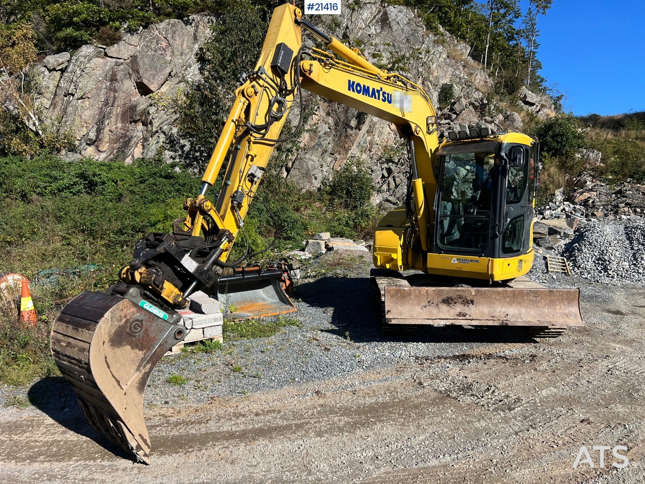 Komatsu PC78us Gravemaskin m/ Rototilt, pusseskuffe, smalskuffe og graveskuffe - Bandgrävare: bild 3 Komatsu PC78us Gravemaskin m/ Rototilt, pusseskuffe, smalskuffe og graveskuffe - Bandgrävare: bild 3