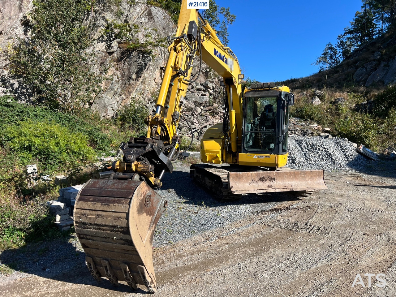 Komatsu PC78us Gravemaskin m/ Rototilt, pusseskuffe, smalskuffe og graveskuffe - Bandgrävare: bild 4 Komatsu PC78us Gravemaskin m/ Rototilt, pusseskuffe, smalskuffe og graveskuffe - Bandgrävare: bild 4