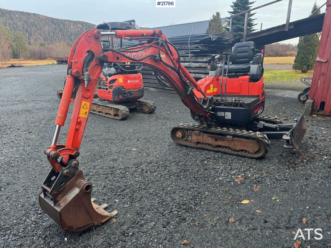 Kubota U17-3a Beltegraver m/ pusseskuffe. Spesialbygd for flytting med hellikopter. - Minigrävmaskin: bild 4 Kubota U17-3a Beltegraver m/ pusseskuffe. Spesialbygd for flytting med hellikopter. - Minigrävmaskin: bild 4