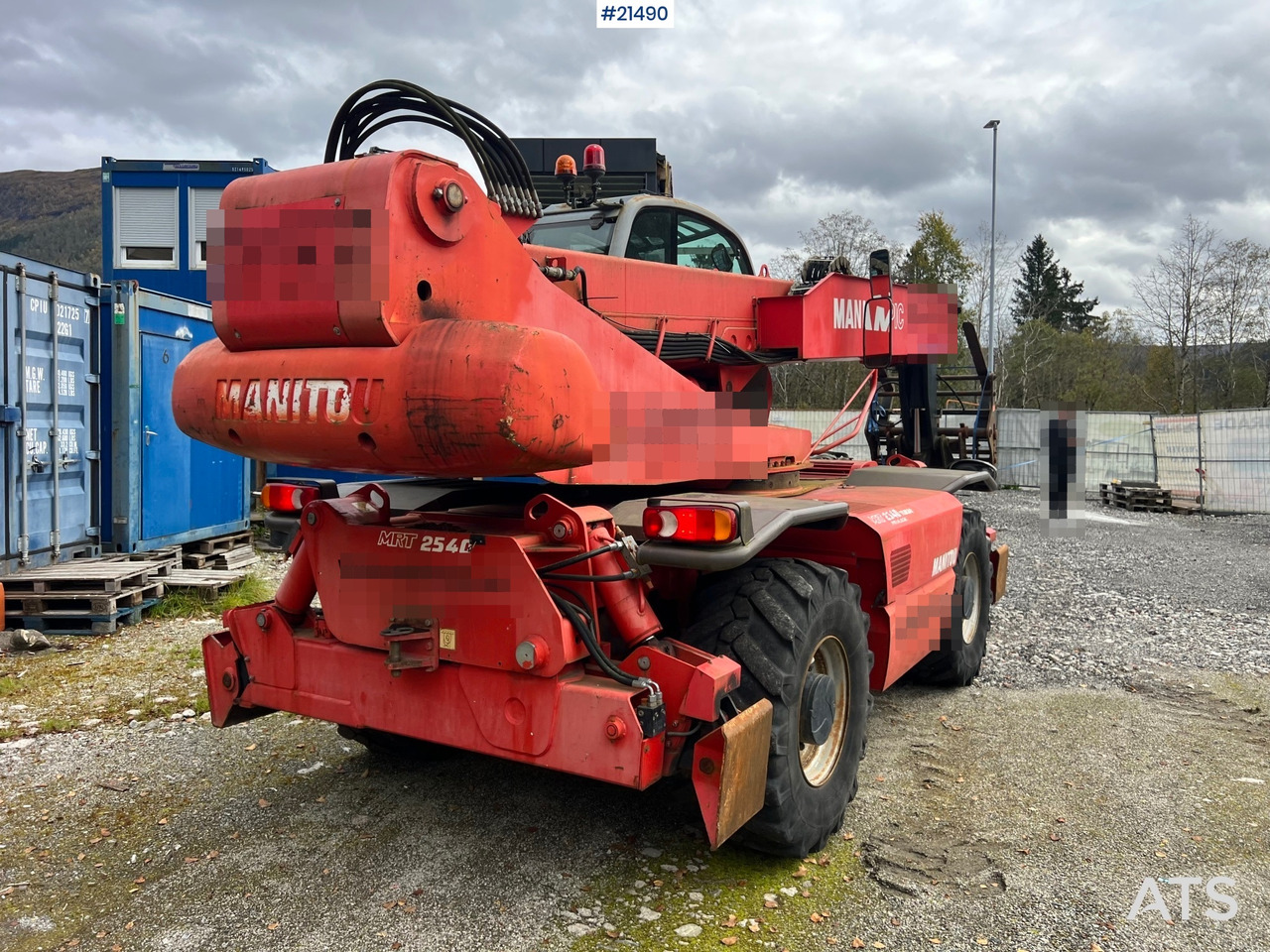 Teleskoplastar Manitou MRT2540 m/ radiostyring, mannskapskorg, 2 sett pallegafler, jibb med vinsj (1.5 tonn): bild 11
