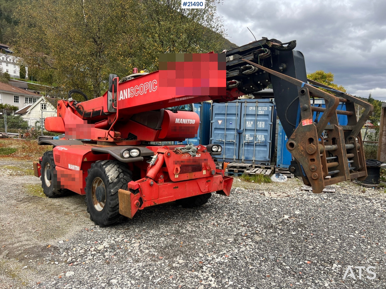 Manitou MRT2540 m/ radiostyring, mannskapskorg, 2 sett pallegafler, jibb med vinsj (1.5 tonn) - Teleskoplastar: bild 5 Manitou MRT2540 m/ radiostyring, mannskapskorg, 2 sett pallegafler, jibb med vinsj (1.5 tonn) - Teleskoplastar: bild 5