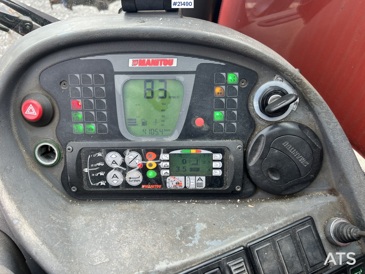 Teleskoplastar Manitou MRT2540 m/ radiostyring, mannskapskorg, 2 sett pallegafler, jibb med vinsj (1.5 tonn): bild 25