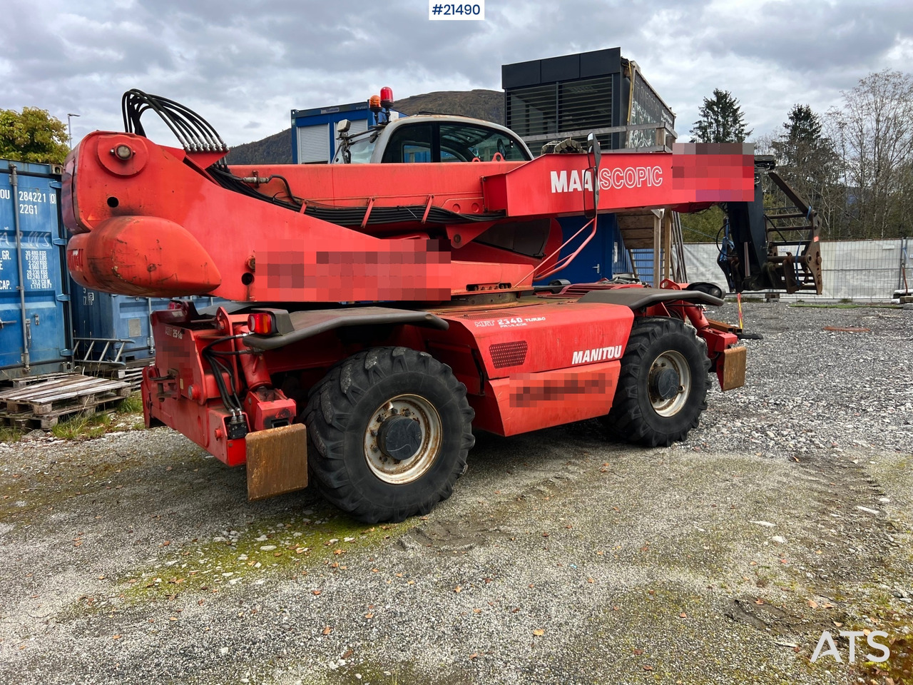 Teleskoplastar Manitou MRT2540 m/ radiostyring, mannskapskorg, 2 sett pallegafler, jibb med vinsj (1.5 tonn): bild 8