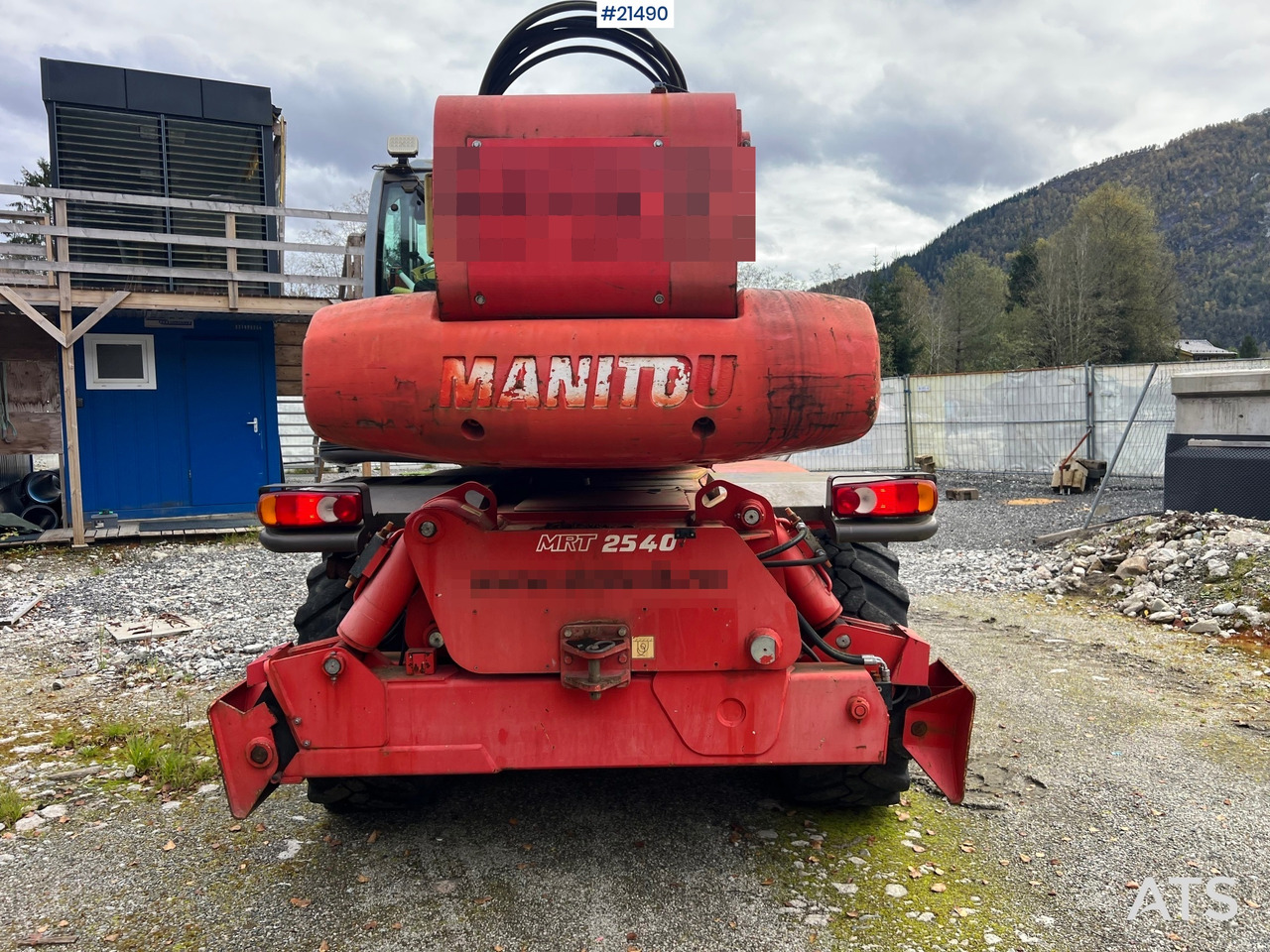 Teleskoplastar Manitou MRT2540 m/ radiostyring, mannskapskorg, 2 sett pallegafler, jibb med vinsj (1.5 tonn): bild 13