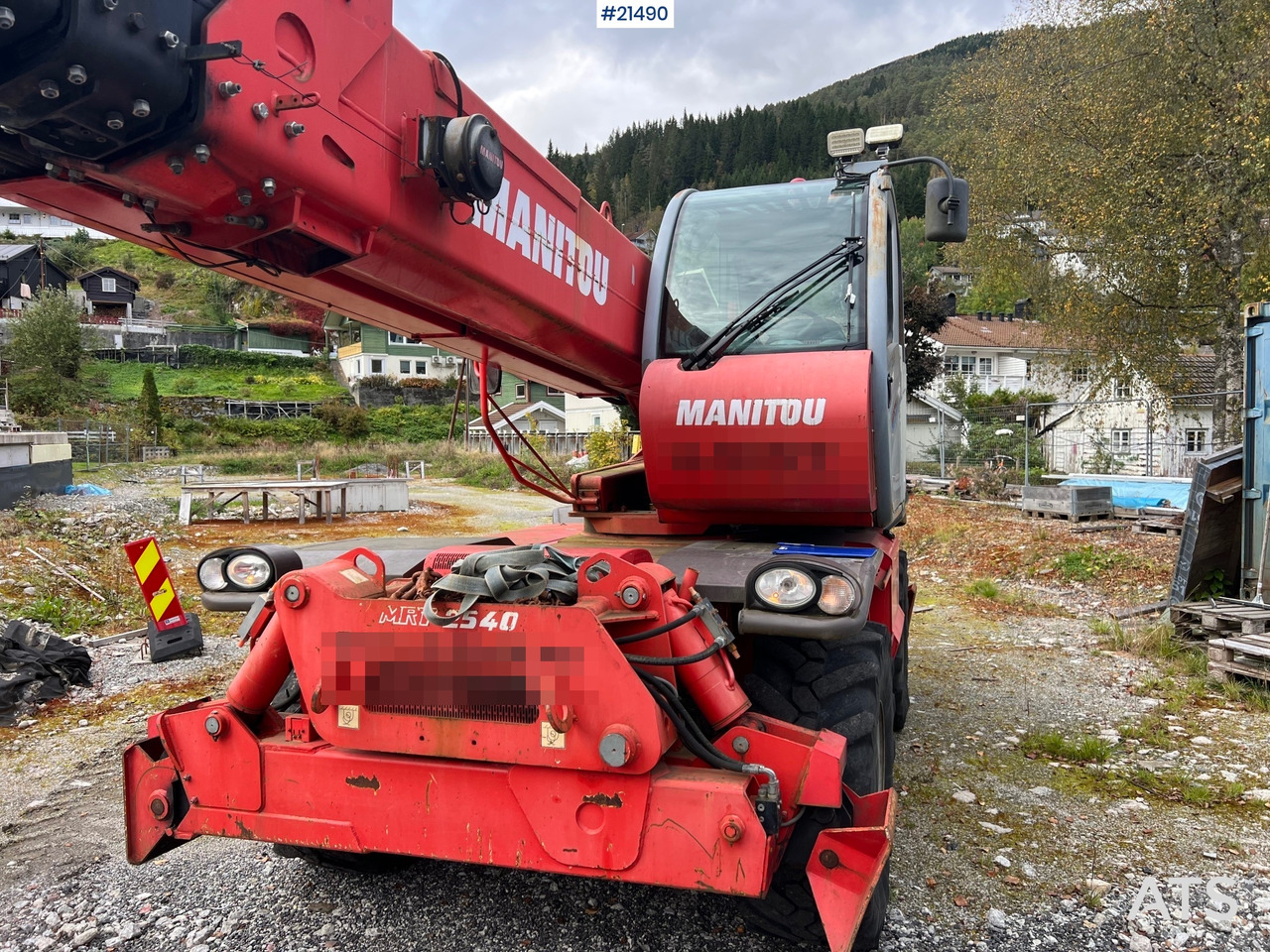 Teleskoplastar Manitou MRT2540 m/ radiostyring, mannskapskorg, 2 sett pallegafler, jibb med vinsj (1.5 tonn): bild 20