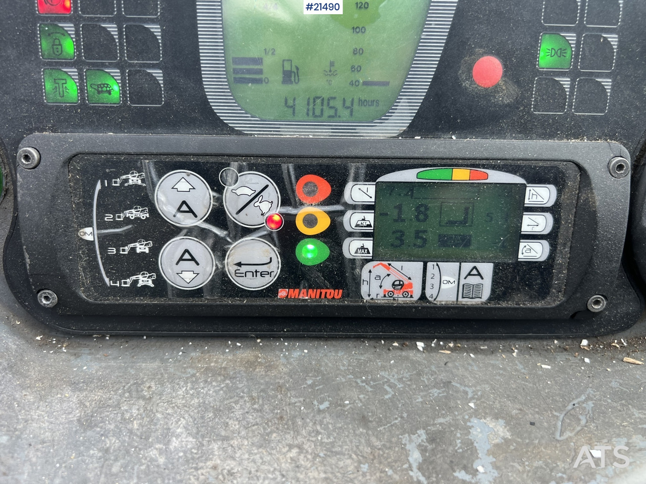 Teleskoplastar Manitou MRT2540 m/ radiostyring, mannskapskorg, 2 sett pallegafler, jibb med vinsj (1.5 tonn): bild 27