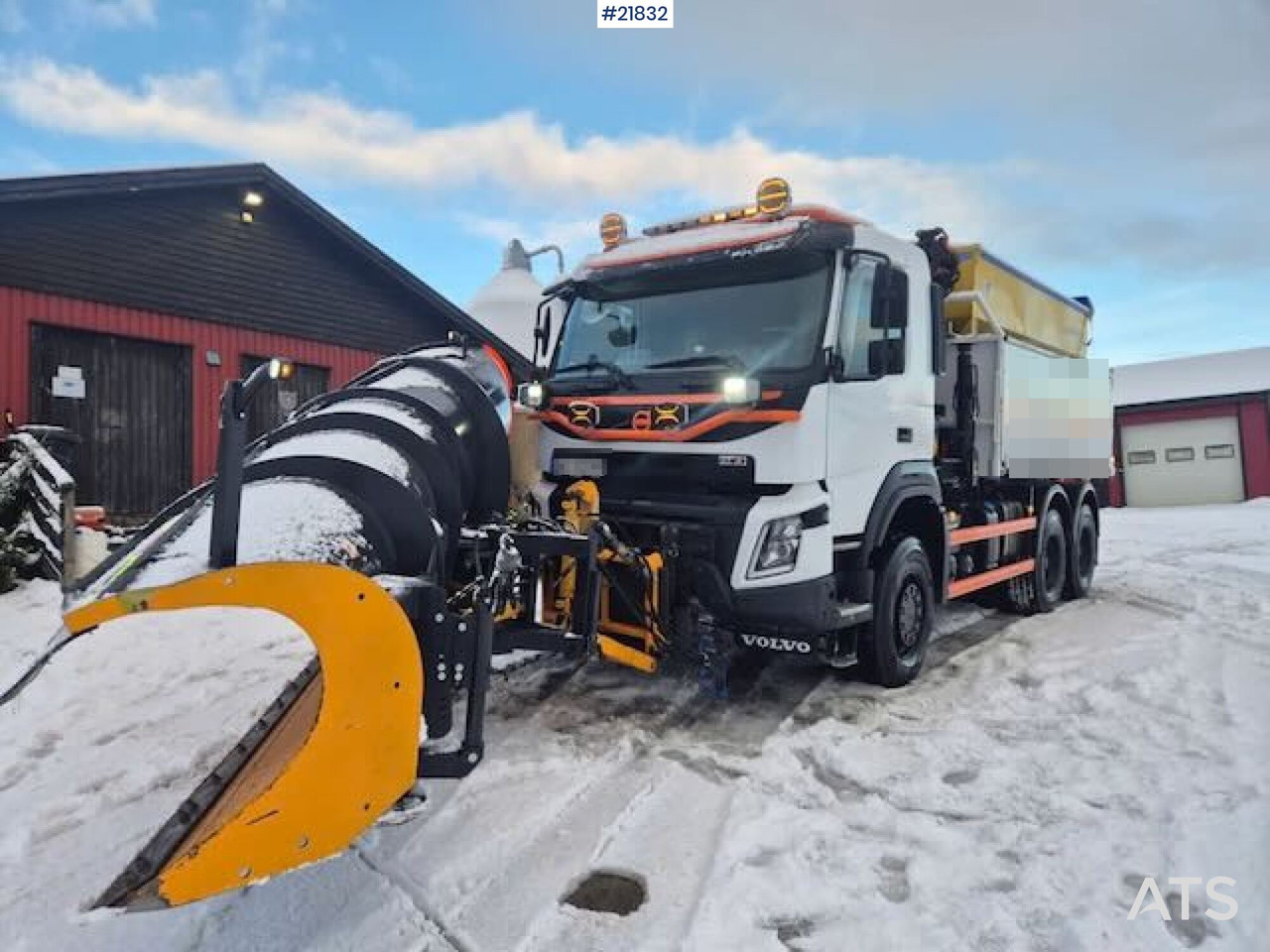 Volvo 2019 Volvo FMX 6x6 brøyterigget tippbil m/ 9,5 t/m kran, 2 sett dekk og lettkasse - Tippbil lastbil: bild 3 Volvo 2019 Volvo FMX 6x6 brøyterigget tippbil m/ 9,5 t/m kran, 2 sett dekk og lettkasse - Tippbil lastbil: bild 3