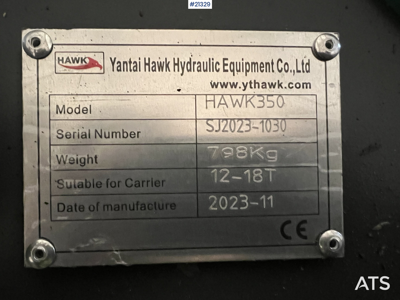 Gripklo Yantai hawk 350 trekutter m/ s60 feste: bild 8