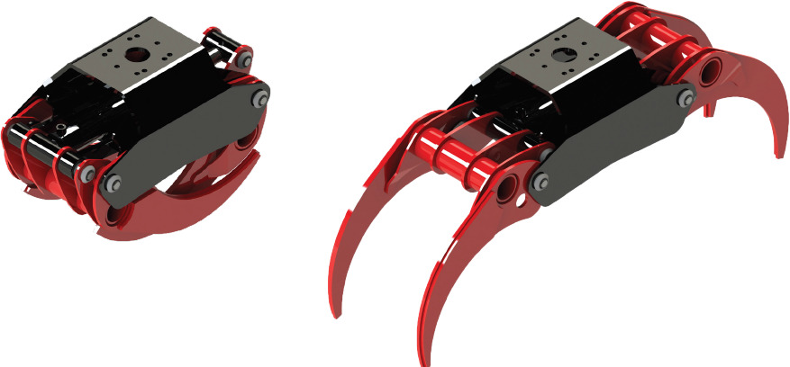LOG GRAB REINFORCED SERIE PF-R .36 - Gripklo för Lastbilskran: bild 1 LOG GRAB REINFORCED SERIE PF-R .36 - Gripklo för Lastbilskran: bild 1