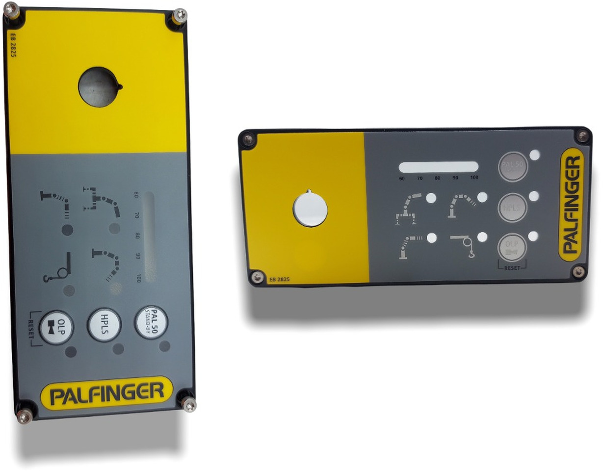 Panel with sticker Palfinger EEA11521 - Reservdelar för Lastbilskran: bild 1 Panel with sticker Palfinger EEA11521 - Reservdelar för Lastbilskran: bild 1