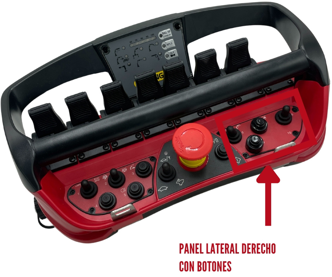 Right panel with button radio remote Scanreco RC400 - Elektriskt system för Lastbilskran: bild 3 Right panel with button radio remote Scanreco RC400 - Elektriskt system för Lastbilskran: bild 3