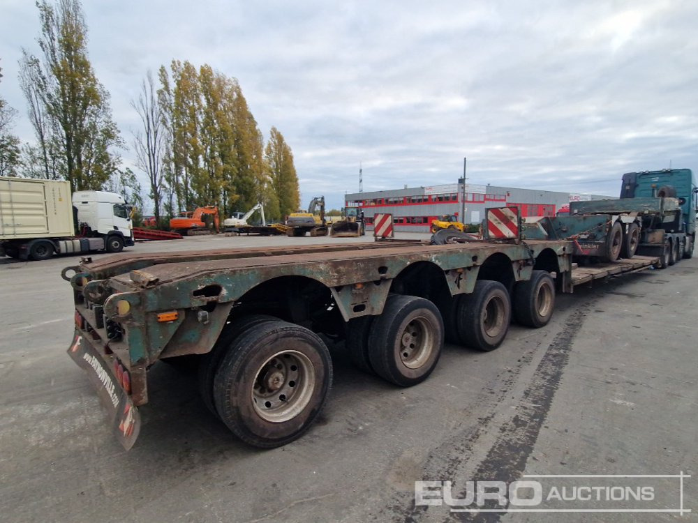 2002 Faymonville 4 Axle Low Loader Trailer, Twin Axle Extension (German Reg. Docs. Available) - Låg lastare semitrailer: bild 4 2002 Faymonville 4 Axle Low Loader Trailer, Twin Axle Extension (German Reg. Docs. Available) - Låg lastare semitrailer: bild 4