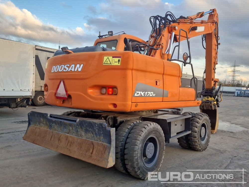 2010 Doosan DX170W - Grävmaskin på däck: bild 5 2010 Doosan DX170W - Grävmaskin på däck: bild 5