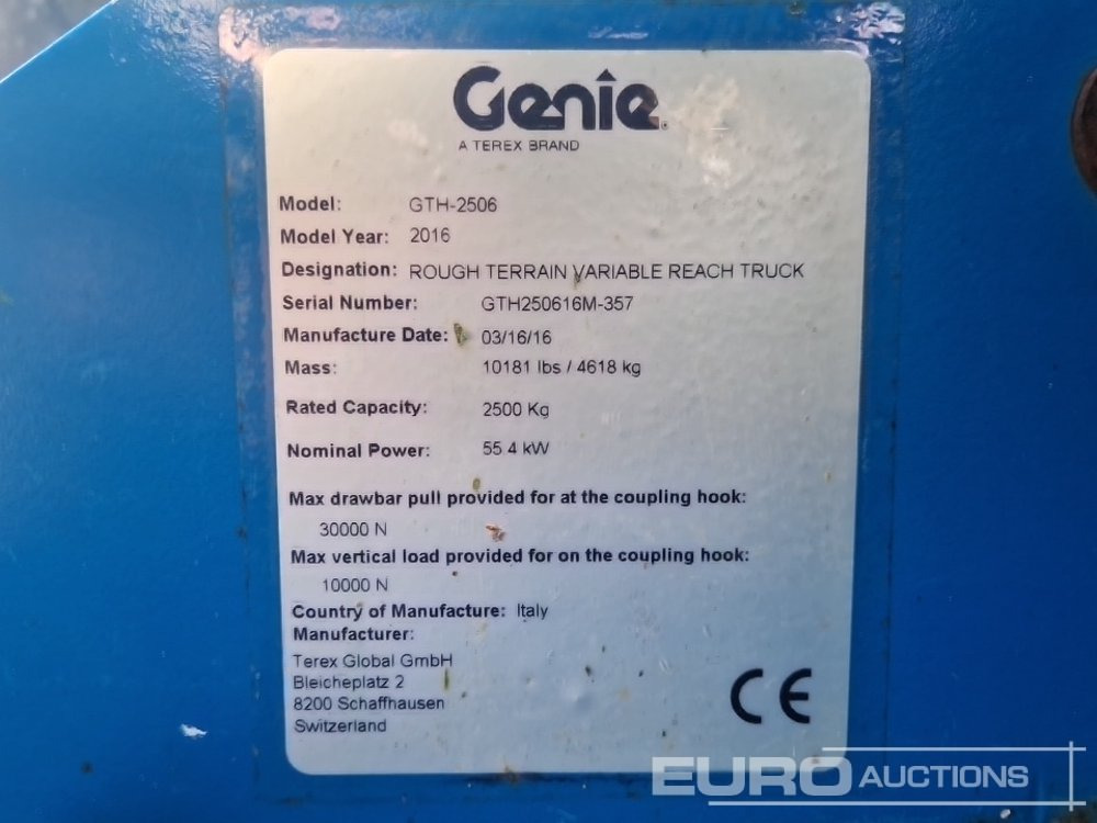 Teleskoplastar 2016 Genie GTH-2506: bild 33