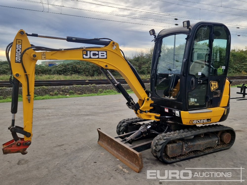 2018 JCB 8026 CTS - Minigrävmaskin: bild 1 2018 JCB 8026 CTS - Minigrävmaskin: bild 1