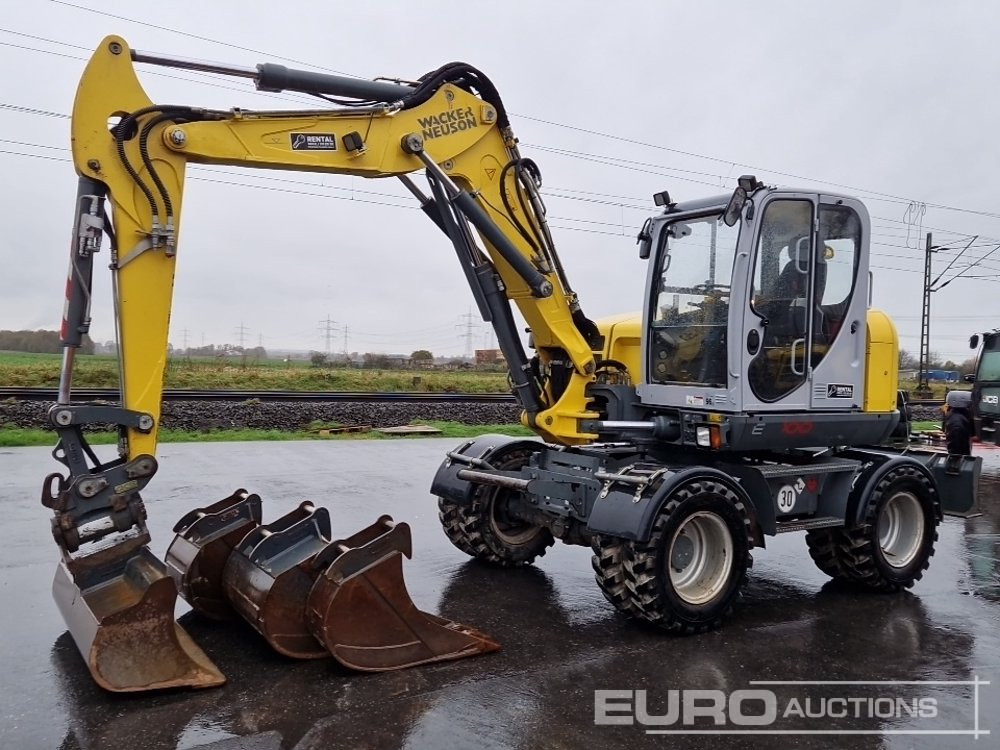 2019 Wacker Neuson EW100 - Grävmaskin på däck: bild 1 2019 Wacker Neuson EW100 - Grävmaskin på däck: bild 1