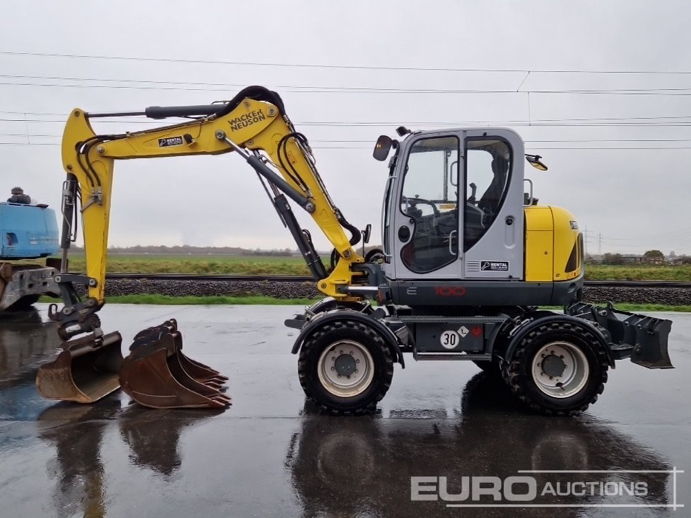 2019 Wacker Neuson EW100 - Grävmaskin på däck: bild 2 2019 Wacker Neuson EW100 - Grävmaskin på däck: bild 2
