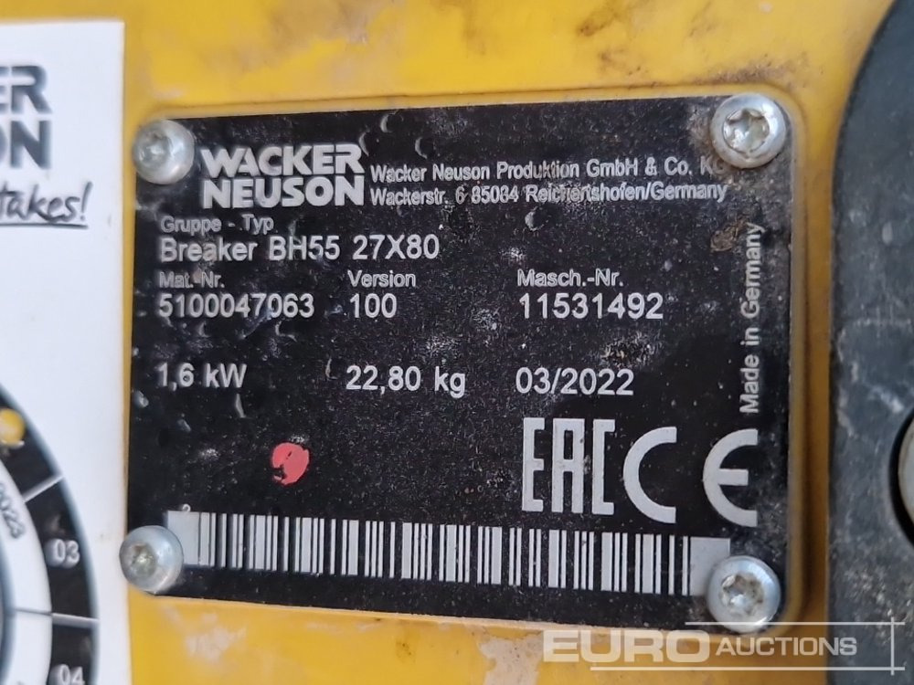 Entreprenadutrustning 2022 Wacker Neuson BH55: bild 7 Entreprenadutrustning 2022 Wacker Neuson BH55: bild 7