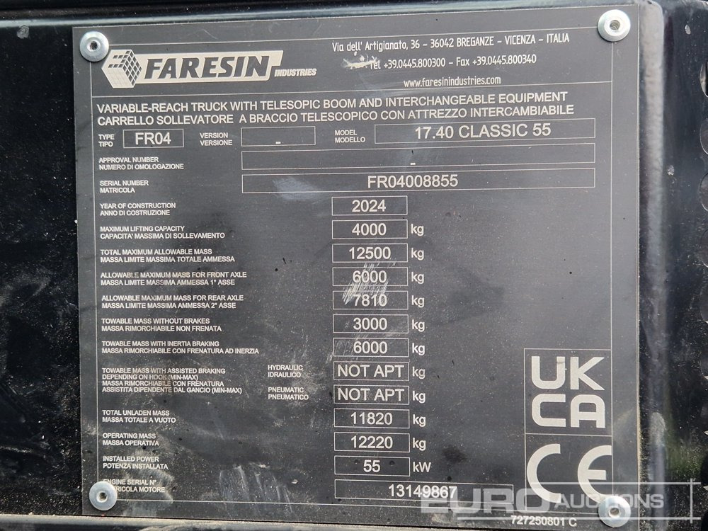 Teleskoplastar Unused 2024 Faresin 17.40 CLASSIC 55: bild 38