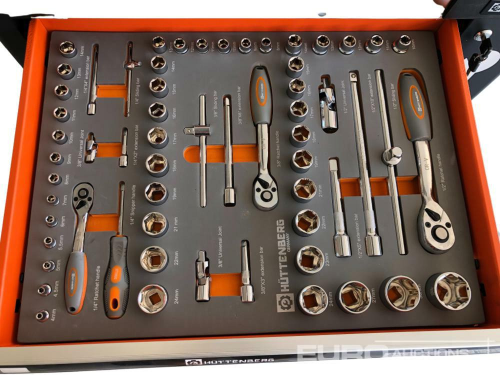 Unused Hüttenberg Tool Trolley, 6 Drawers with Tools - Garage & Verkstadsutrustning: bild 3 Unused Hüttenberg Tool Trolley, 6 Drawers with Tools - Garage & Verkstadsutrustning: bild 3