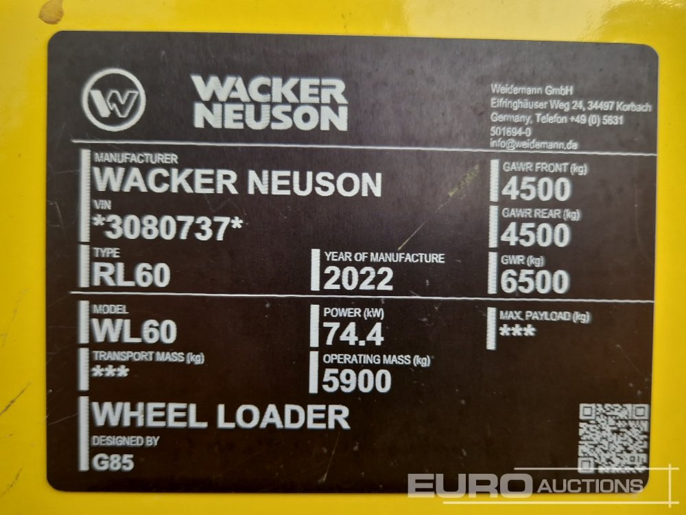 Hjullastare Unused Wacker Neuson WL60: bild 31 Hjullastare Unused Wacker Neuson WL60: bild 31