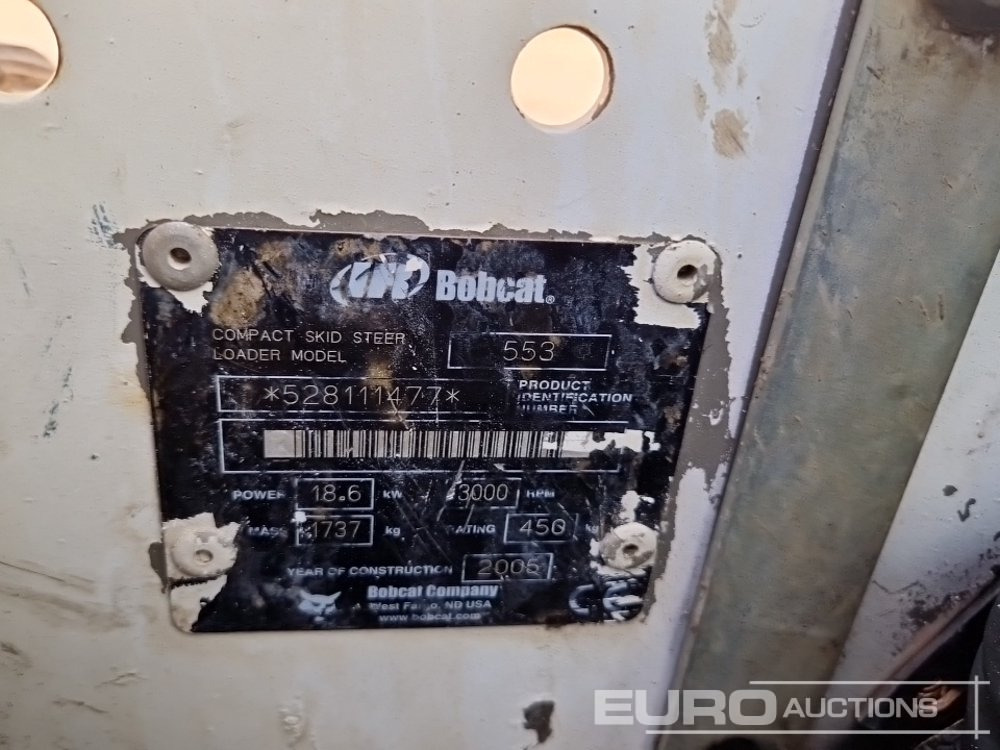 Kompaktlastare/ Slirstyrda lastare Bobcat 553: bild 27